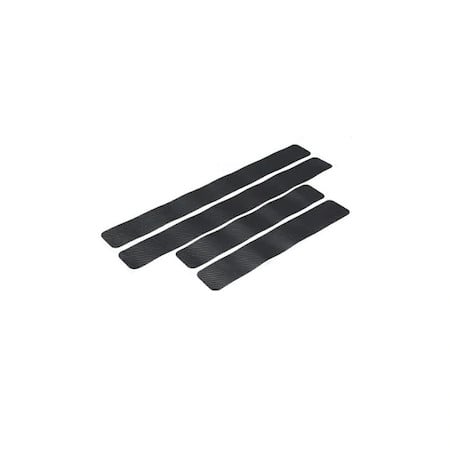 Set 4 bucati protectie praguri Carbon 3D Universal culoare neagra