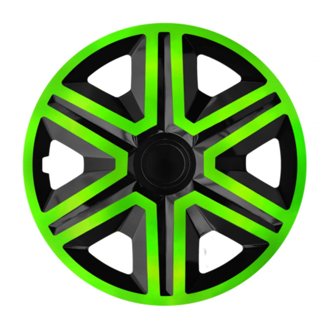 SET 4 CAPACE ACTION DOUBLECOLOR GREEN/BLACK R14