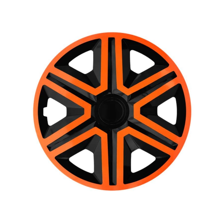 SET 4 CAPACE ACTION DOUBLECOLOR ORANGE/BLACK R14