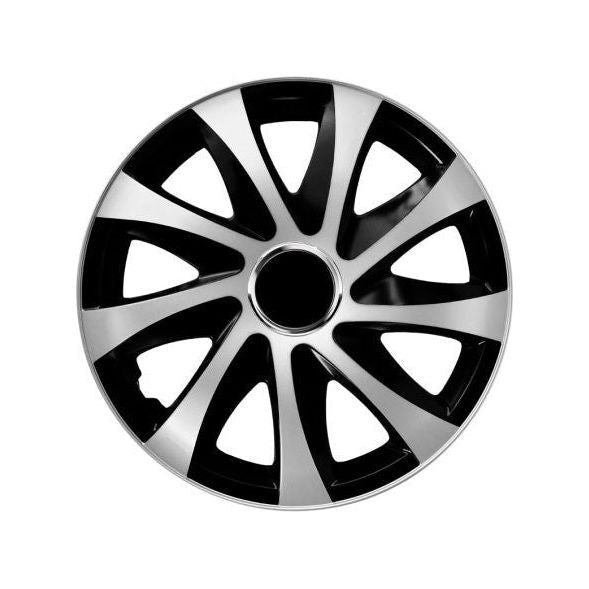 Set 4 Capace Drift Gri-Negru R16