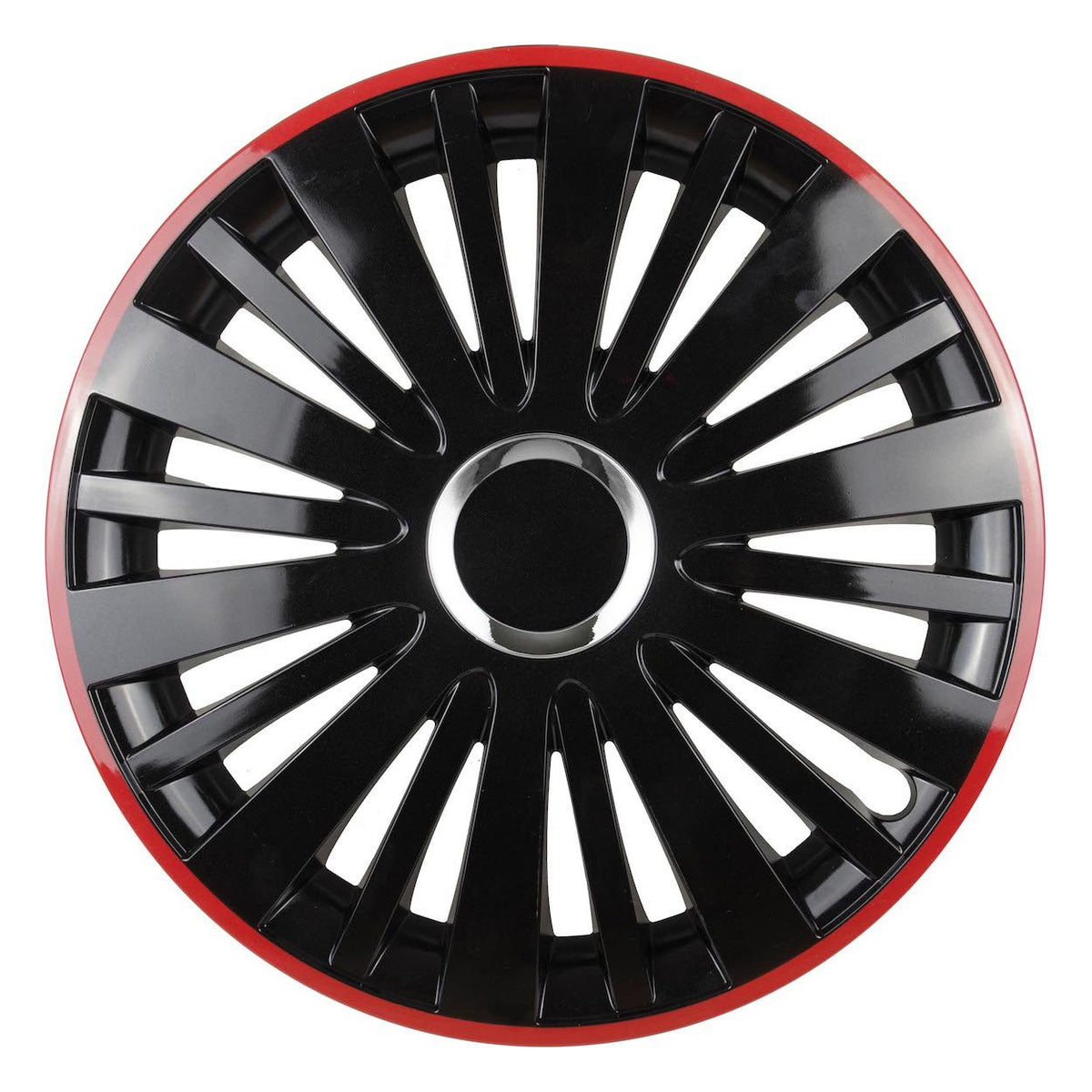 SET 4 CAPACE FALCON NEGRU CU RAMA ROSIE R15
