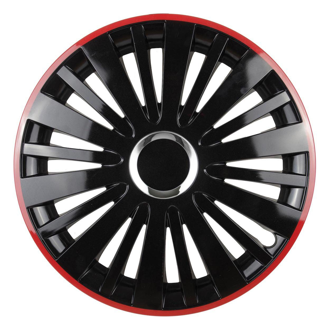 SET 4 CAPACE FALCON NEGRU CU RAMA ROSIE R15