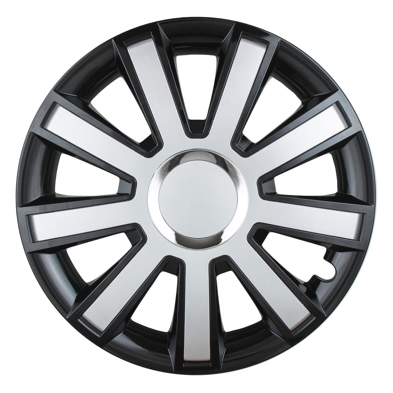 Set 4 Capace Flash Negru Si Argintiu R15