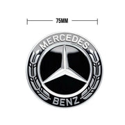 Set 4 Capace Jante Aliaj Mercedes 75mm Negre