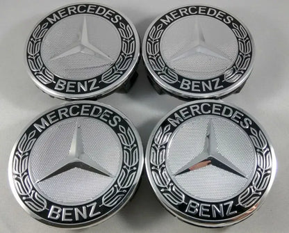 set 4 Capace jante aliaj Mercedes Benz 75mm crom A1714000025