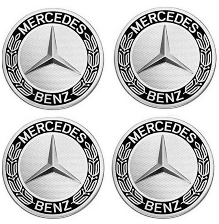 set 4 Capace jante aliaj Mercedes Benz 75mm crom A1714000025