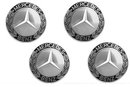 set 4 Capace jante aliaj Mercedes Benz 75mm crom A1714000025