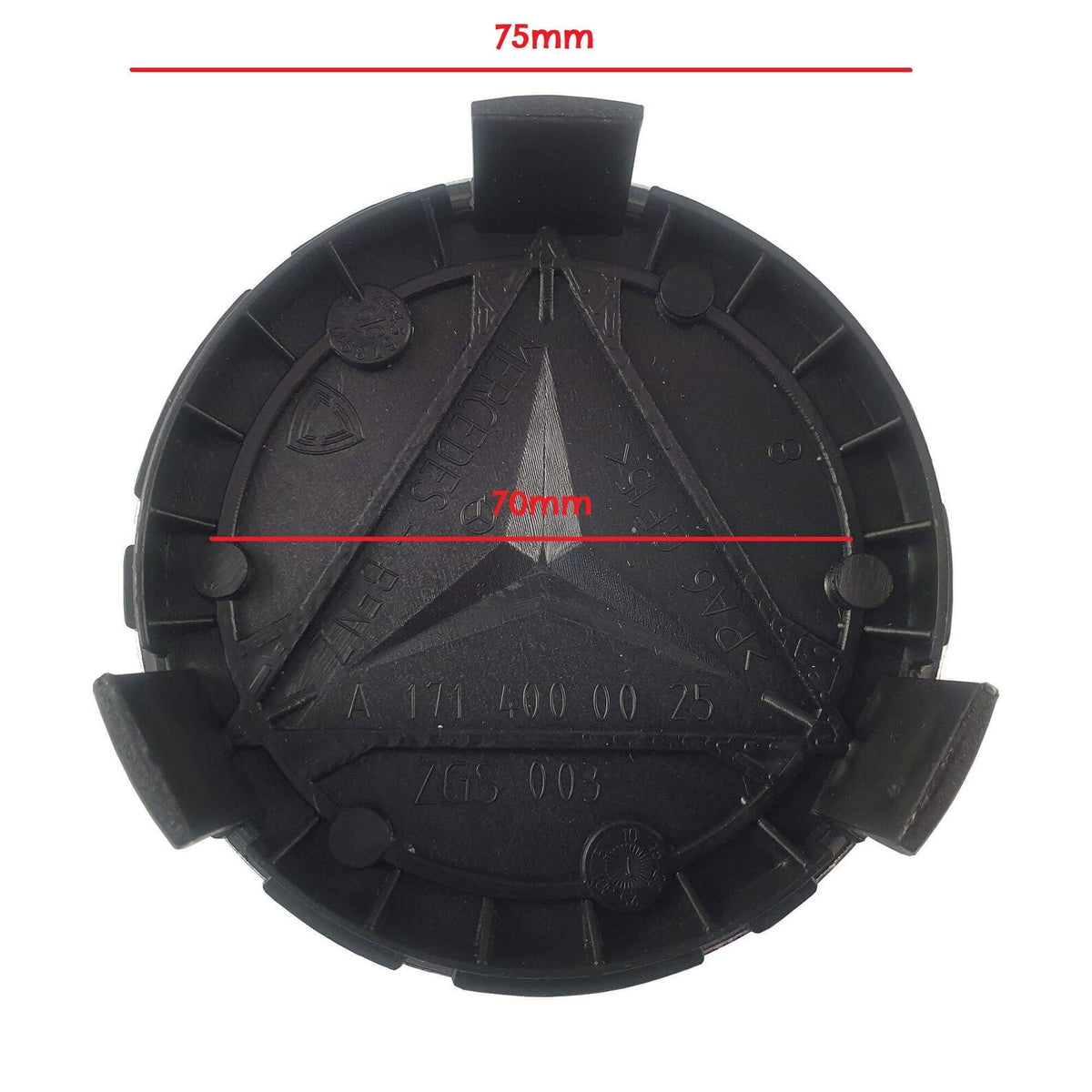 set 4 Capace jante aliaj Mercedes Benz 75mm crom A1714000025