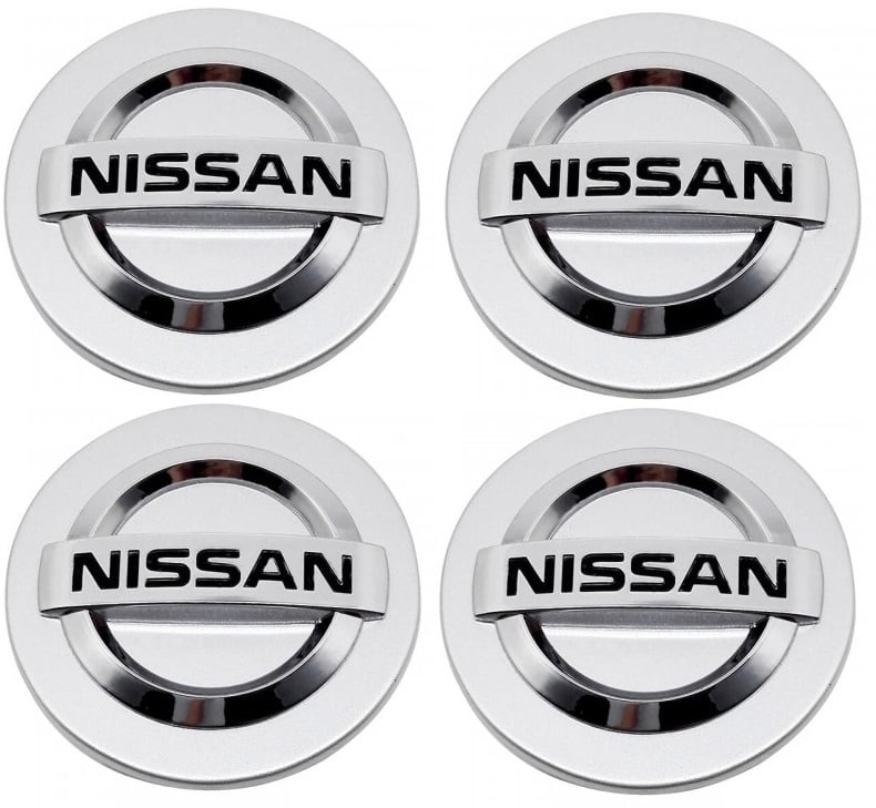 Комплект 4 Капачки за Алуминиеви Джанти Nissan 60мм Сребристи