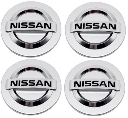 Set 4 Capace Janta Aliaj Nissan 60mm Argintiu