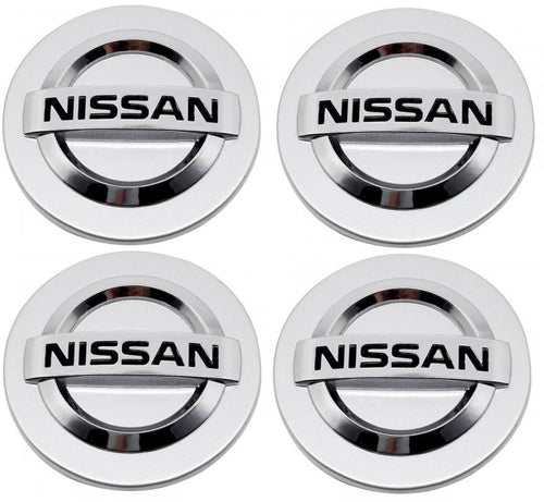 Set 4 Capace Janta Aliaj Nissan 60mm Argintiu
