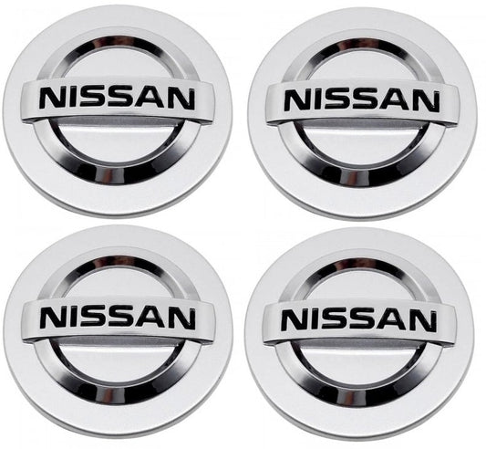 Set 4 Capace Janta Aliaj Nissan 60mm Argintiu
