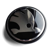 Set 4 Capace Janta Aliaj Skoda 56MM Interior - 65MM Exterior Negru Cu Argintiu
