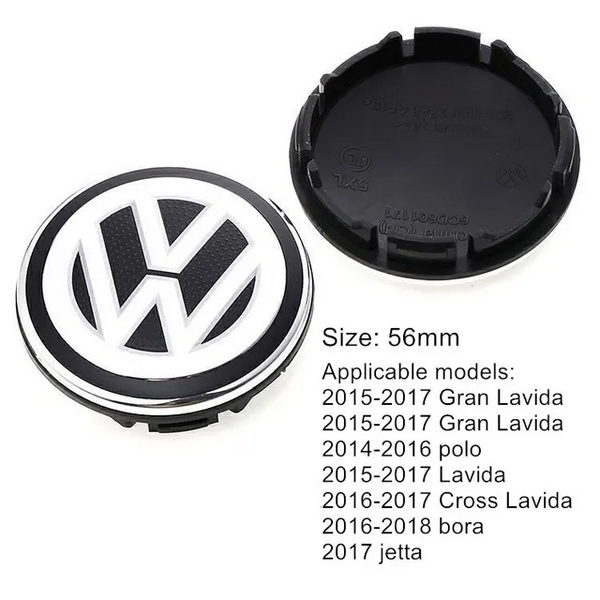 Set 4 Capace jante aliaj Volkswagen VW 56mm