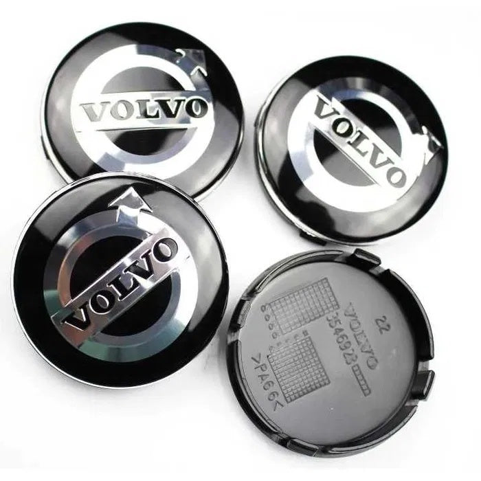 4 db VOLVO könnyűfém felni középső kupak, 64mm