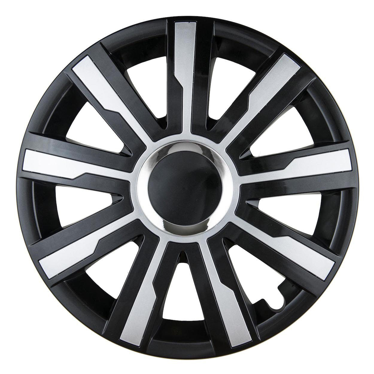 SET 4 CAPACE MIRAGE NEGRU SI ARGINTIU R14
