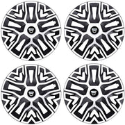 Set 4 Capace Roti 14 `` Best Alb-Negru, Compatibile Cu Dacia