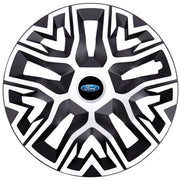 Set 4 Capace Roti 14 inchi (R14), Best Alb-Negru, Compatibile Cu Ford