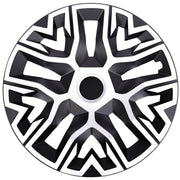 Set 4 Capace Roti 14 `` Best Alb-Negru, Compatibile Cu Peugeot