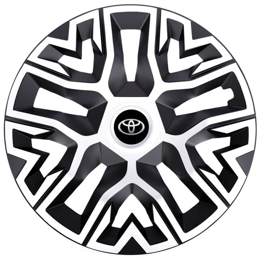 Set 4 Capace Roti 14 inchi (R14), Best Alb-Negru, Compatibile Cu Toyota