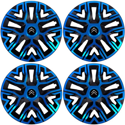 Set 4 Capace Roti 14 " Best Albastru-Negru, Compatibile Cu Citroen