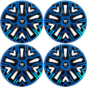 Set 4 Capace Roti 14 `` Best Albastru-Negru, Compatibile Cu Dacia