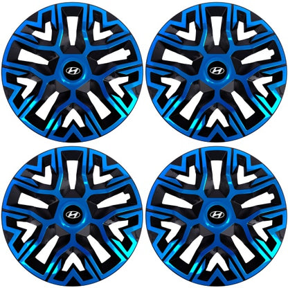 Set 4 Capace Roti 14 `` Best Albastru-Negru, Compatibile Cu Hyundai