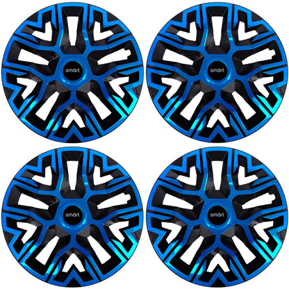 Set 4 Capace Roti 14 `` Best Albastru-Negru, Compatibile Cu Smart