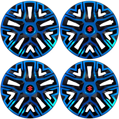 Set 4 Capace Roti 14 `` Best Albastru-Negru, Compatibile Cu Suzuki