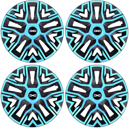 Set 4 Capace Roti 14 " Best Azur-Negru, Compatibile Cu Dacia Nou