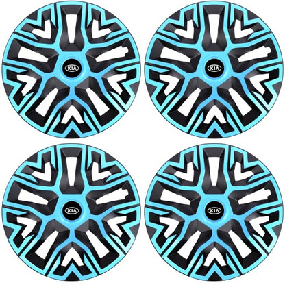 Set 4 Capace Roti 14 " Best Azur-Negru, Compatibile Cu Kia