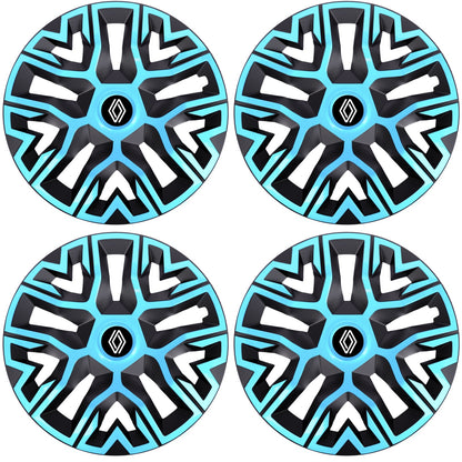 Set 4 Capace Roti 14 `` Best Azur-Negru, Compatibile Cu Renault Nou