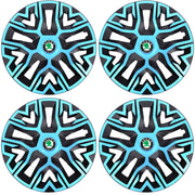 Set 4 Capace Roti 14 `` Best Azur-Negru, Compatibile Cu Skoda