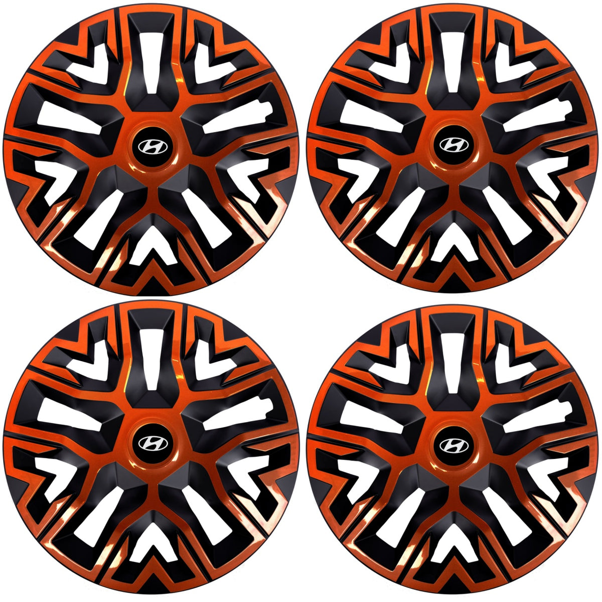 Set 4 Capace Roti 14 `` Best Cupru-Negru, Compatibile Cu Hyundai
