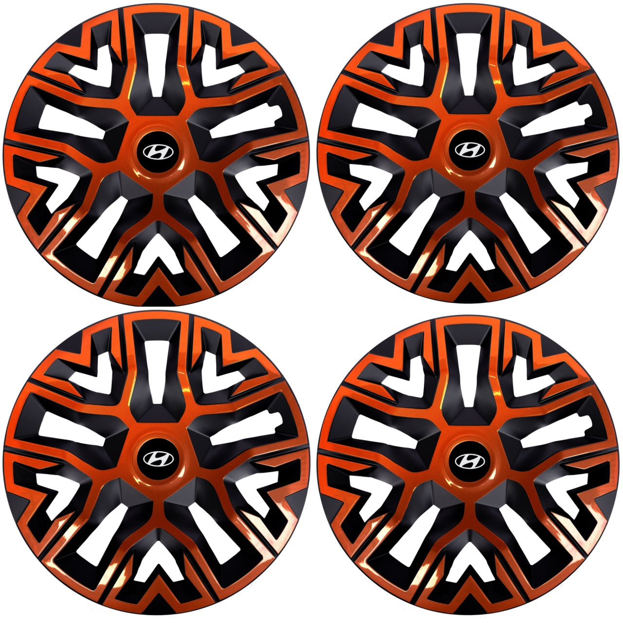 Set 4 Capace Roti 14 inchi (R14), Best Cupru-Negru, Compatibile Cu Hyundai
