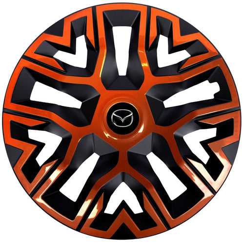 Set 4 Capace Roti 14 " Best Cupru-Negru, Compatibile Cu Mazda