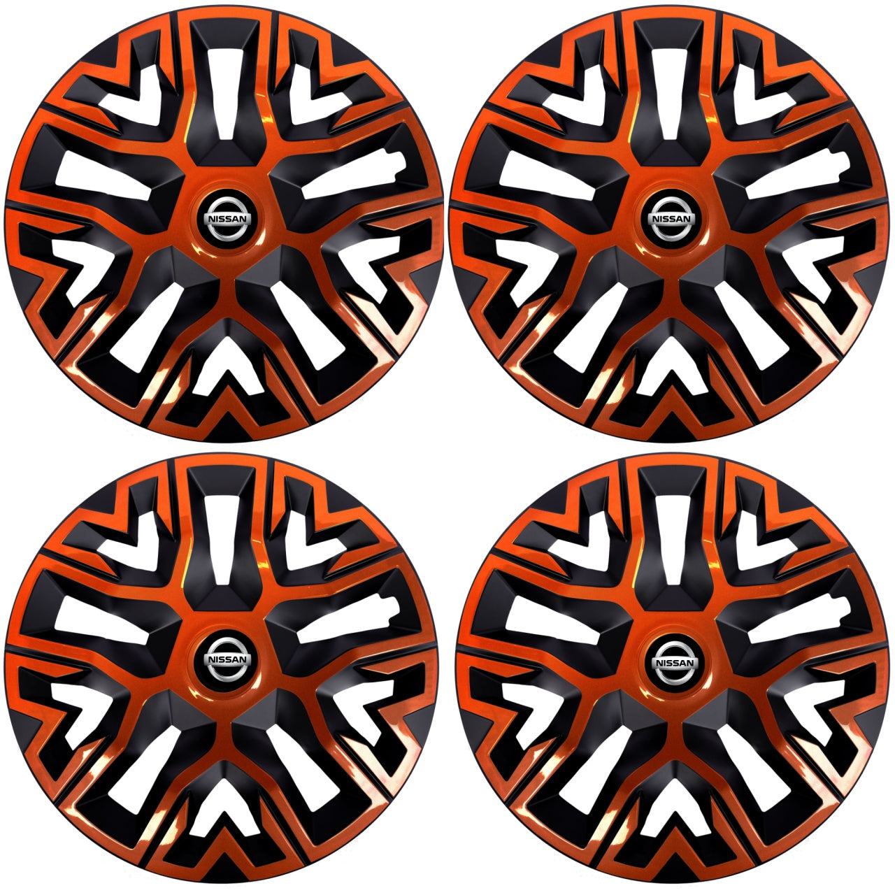 Set 4 Capace Roti 14 `` Best Cupru-Negru, Compatibile Cu Nissan