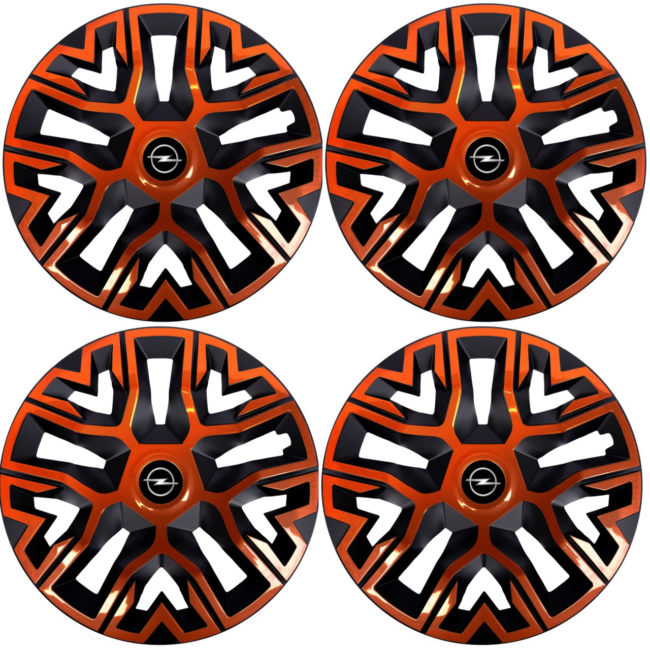 Set 4 Capace Roti 14 " Best Cupru-Negru, Compatibile Cu Opel