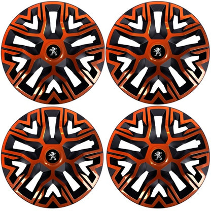 Set 4 Capace Roti 14 " Best Cupru-Negru, Compatibile Cu Peugeot