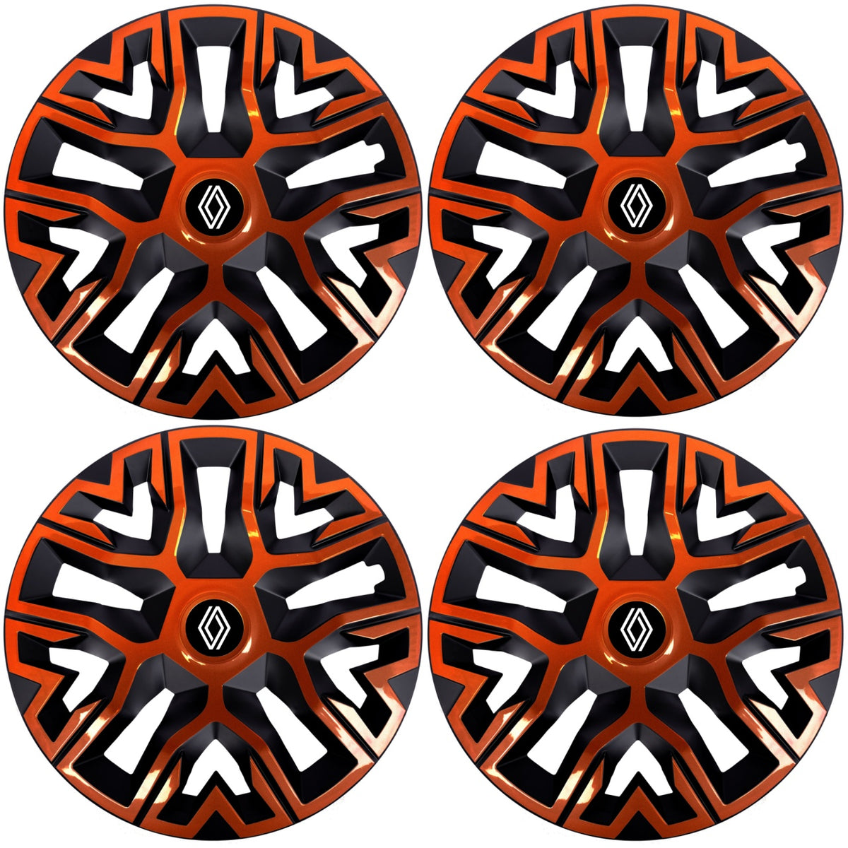 Set 4 Capace Roti 14 `` Best Cupru-Negru, Compatibile Cu Renault Nou