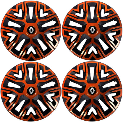 Set 4 Capace Roti 14 " Best Cupru-Negru, Compatibile Cu Renault