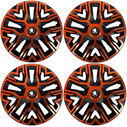 Set 4 Capace Roti 14 `` Best Cupru-Negru, Compatibile Cu Skoda Nou