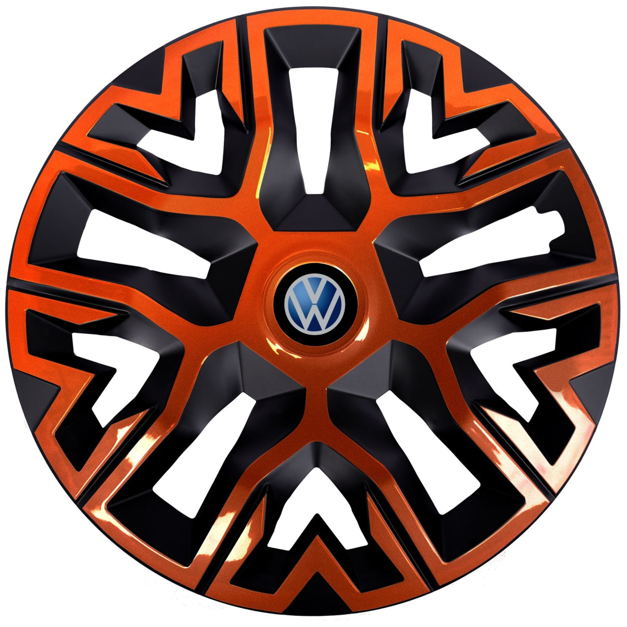 Set 4 Capace Roti 14 " Best Cupru-Negru, Compatibile Cu Volkswagen