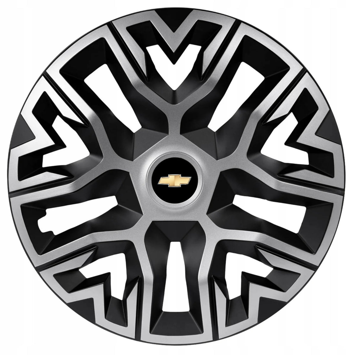 Set 4 Capace Roti 14 " Best Gri-Negru, Compatibile Cu Chevrolet