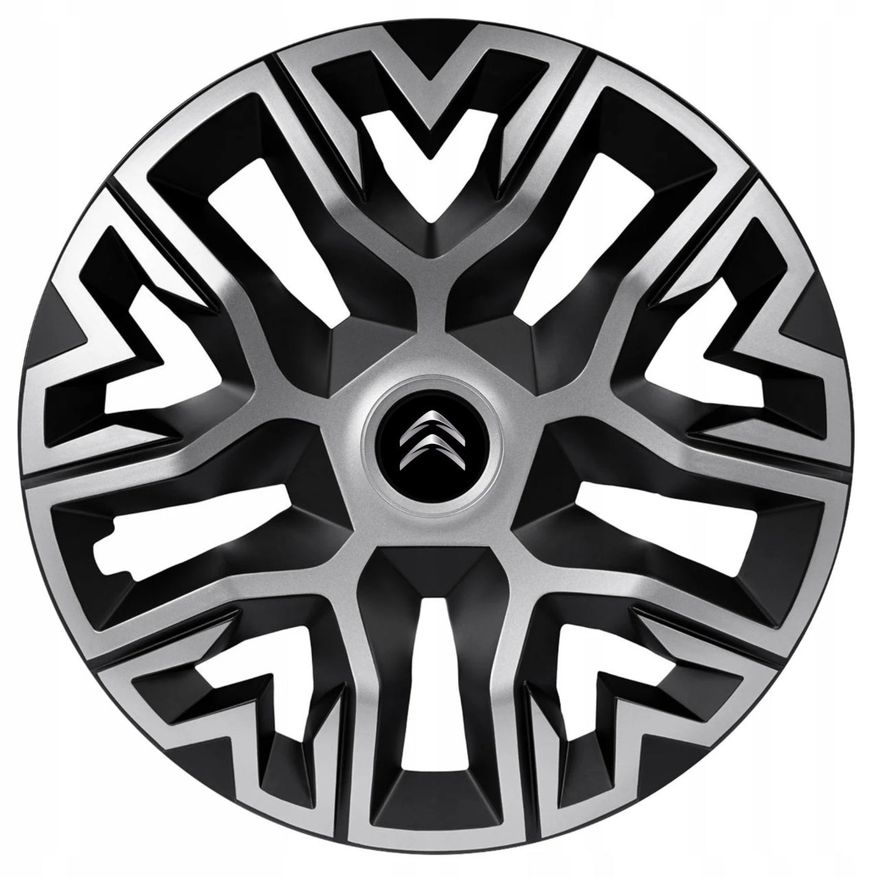 Set 4 Capace Roti 14 " Best Gri-Negru, Compatibile Cu Citroen