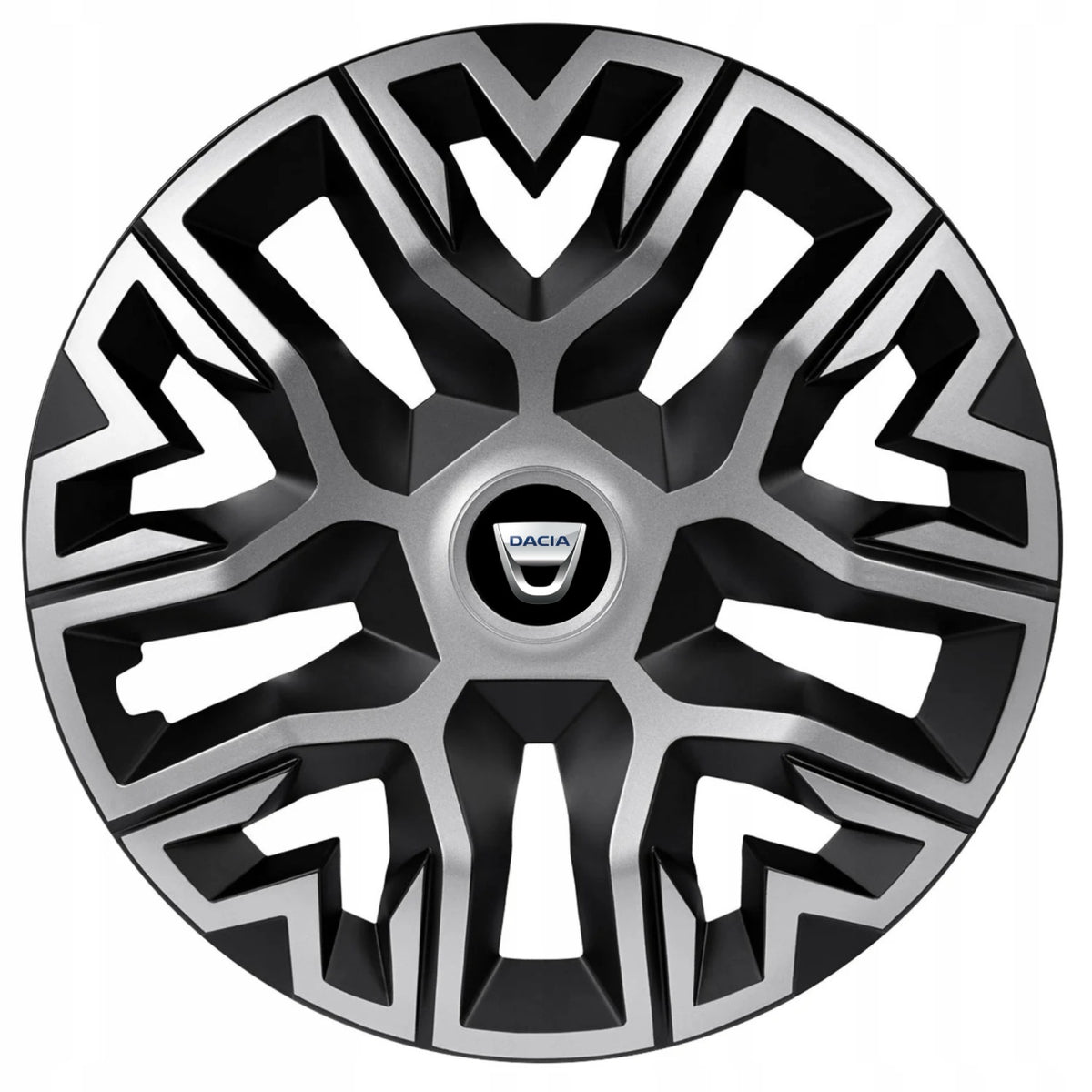 Set 4 Capace Roti 14 inchi (R14), Best Gri-Negru, Compatibile Cu Dacia