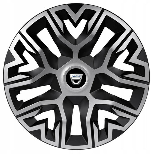Set 4 Capace Roti 14 inchi (R14), Best Gri-Negru, Compatibile Cu Dacia