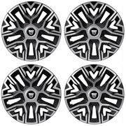 Set 4 Capace Roti 14 `` Best Gri-Negru, Compatibile Cu Dacia