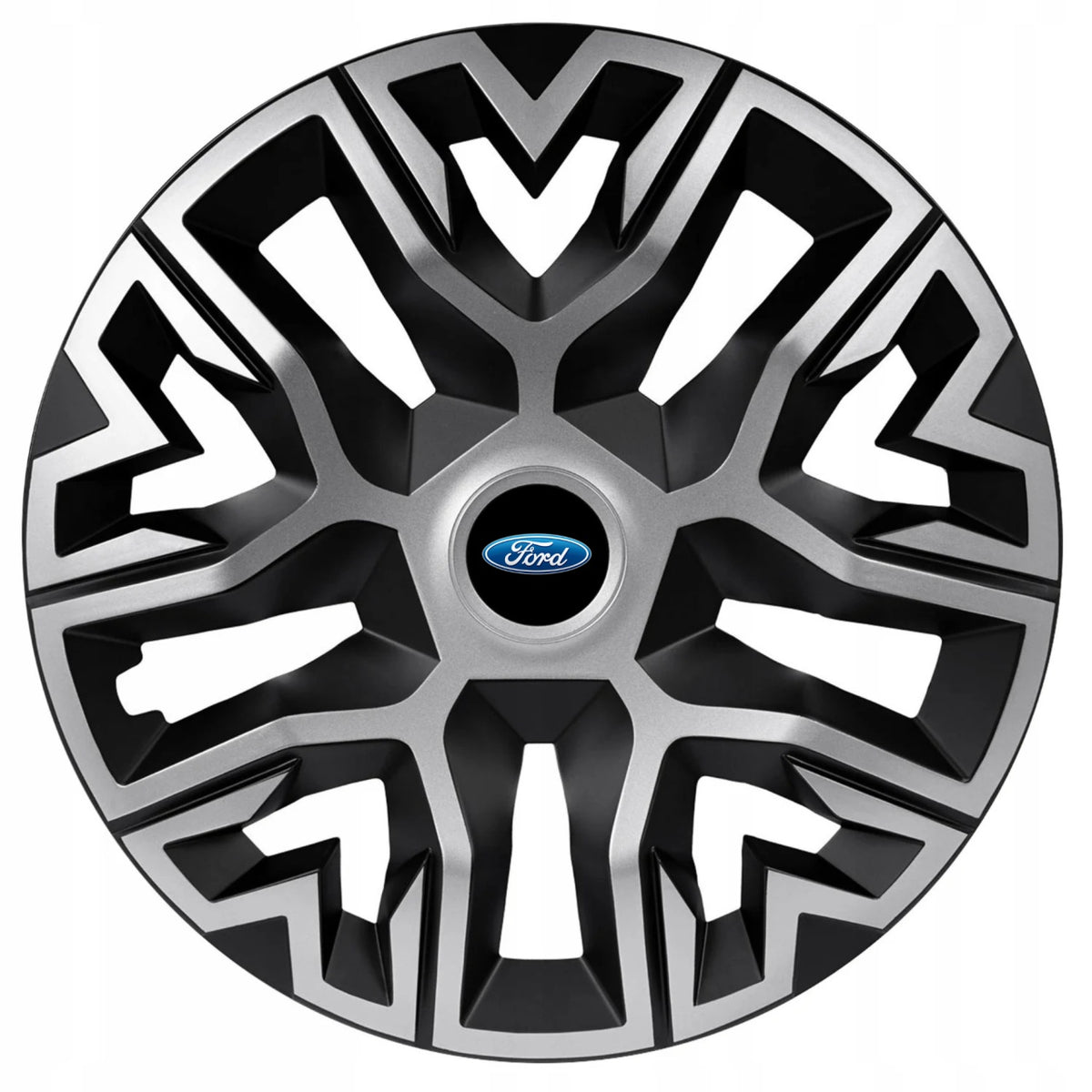Set 4 Capace Roti 14 " Best Gri-Negru, Compatibile Cu Ford