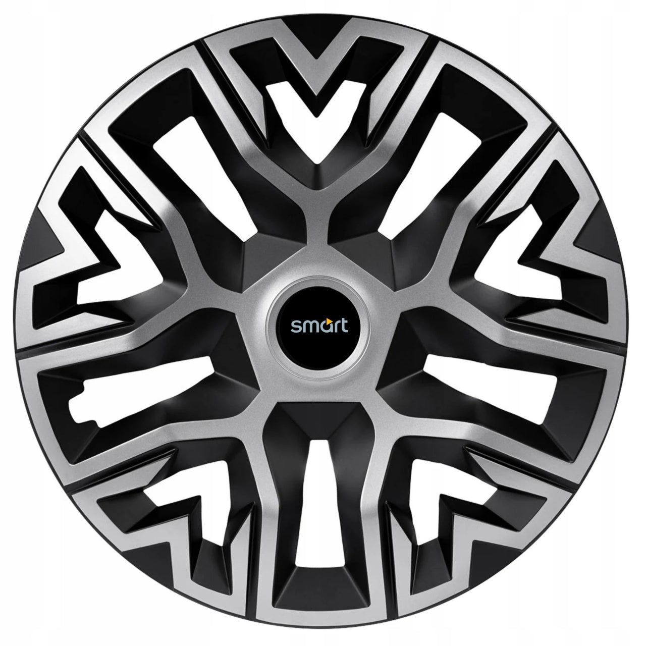 Set 4 Capace Roti 14 " Best Gri-Negru, Compatibile Cu Smart